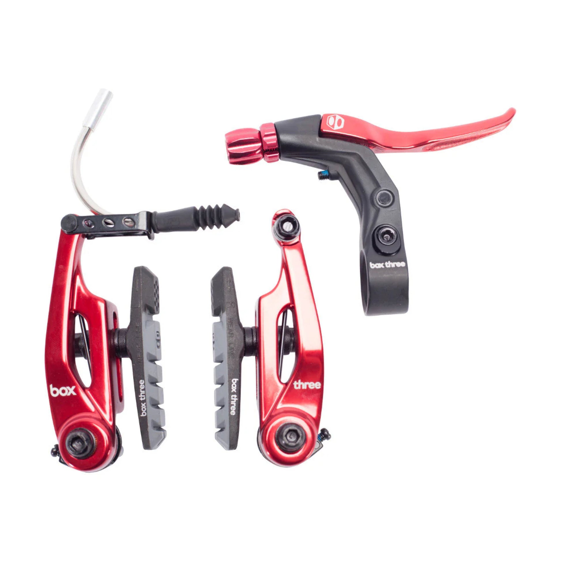 Box Three Brake Kit - 85mm - Red