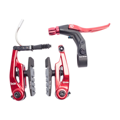 Box Three Brake Kit - 85mm - Red