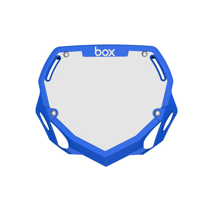 Box Two Number Plate - Blue
