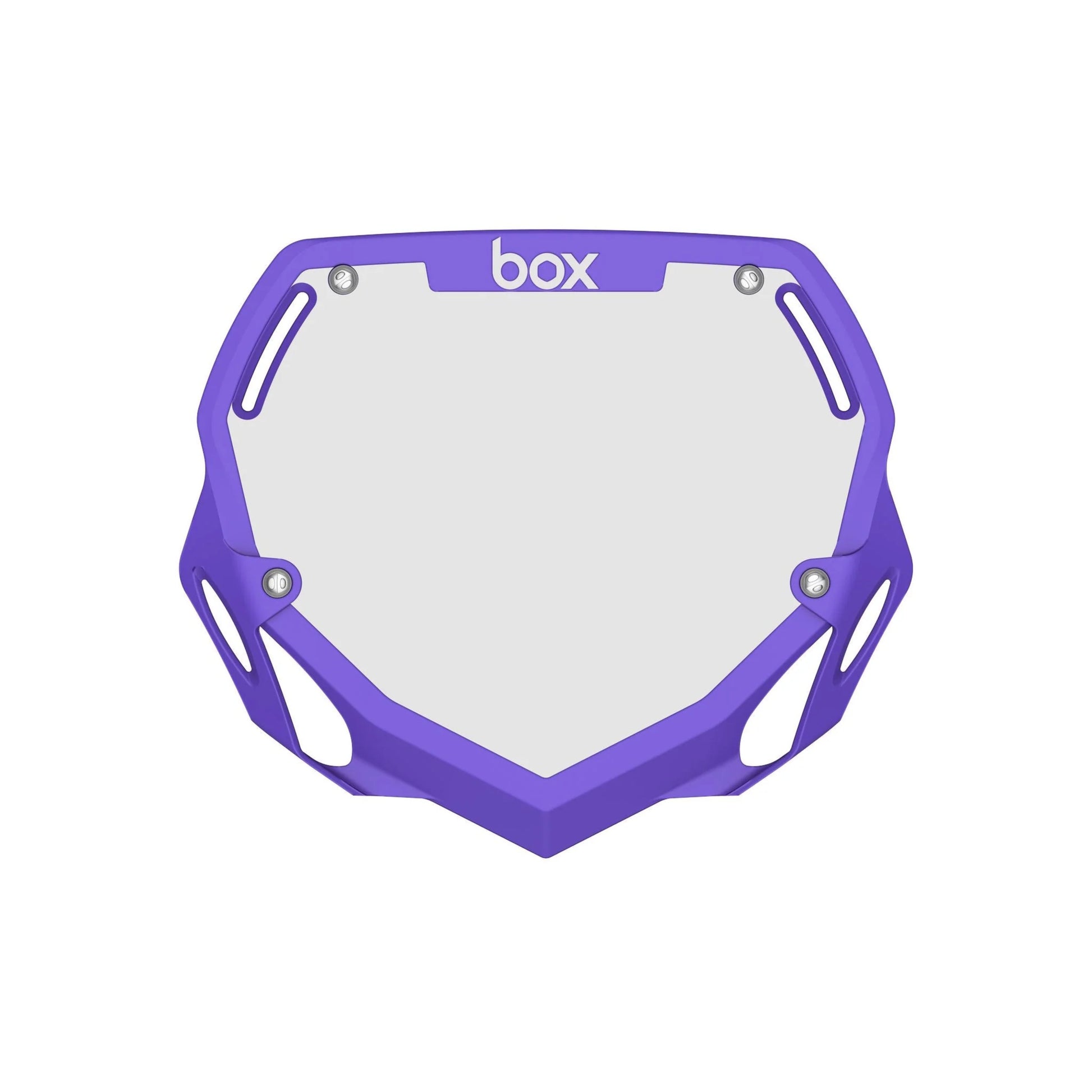 Box Two Number Plate - Purple