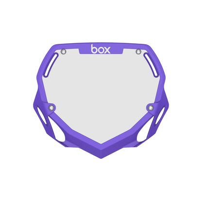 Box Two Number Plate - Purple