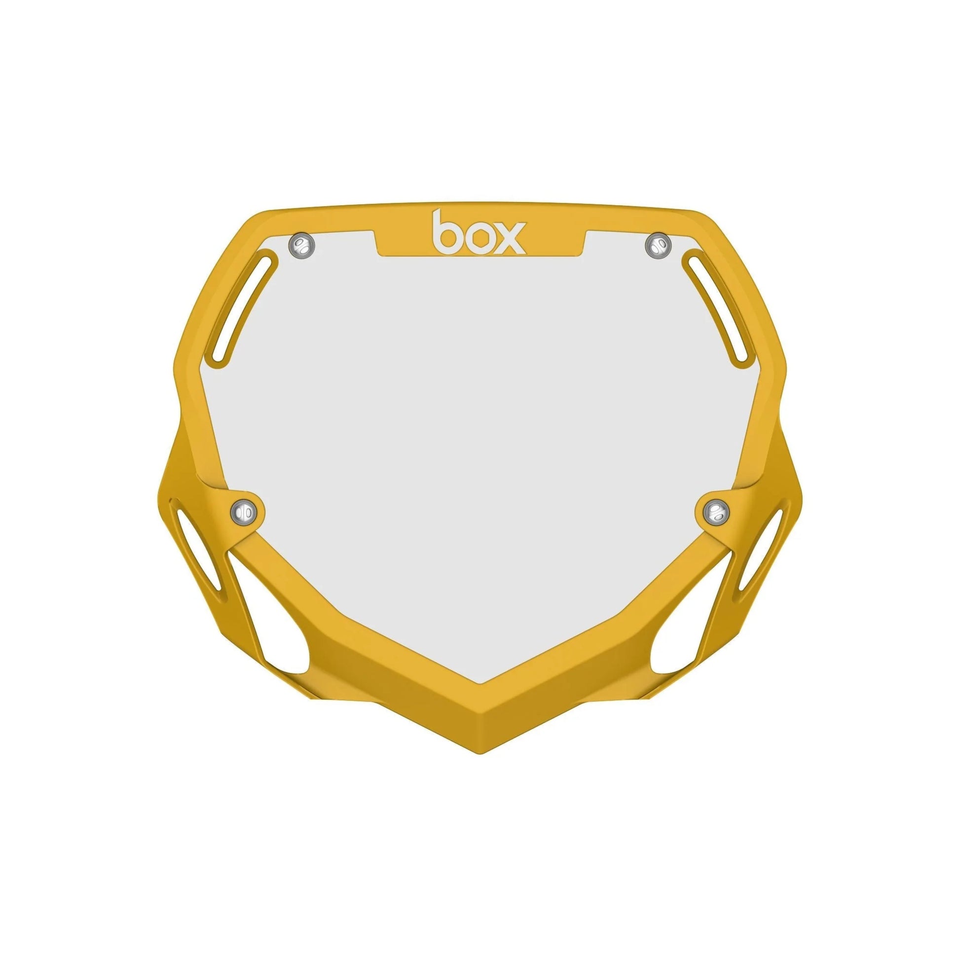 Box Two Number Plate - Yellow
