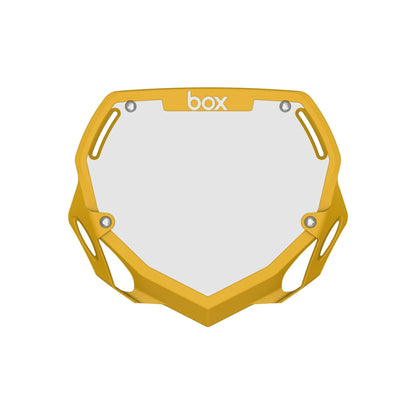 Box Two Number Plate - Yellow