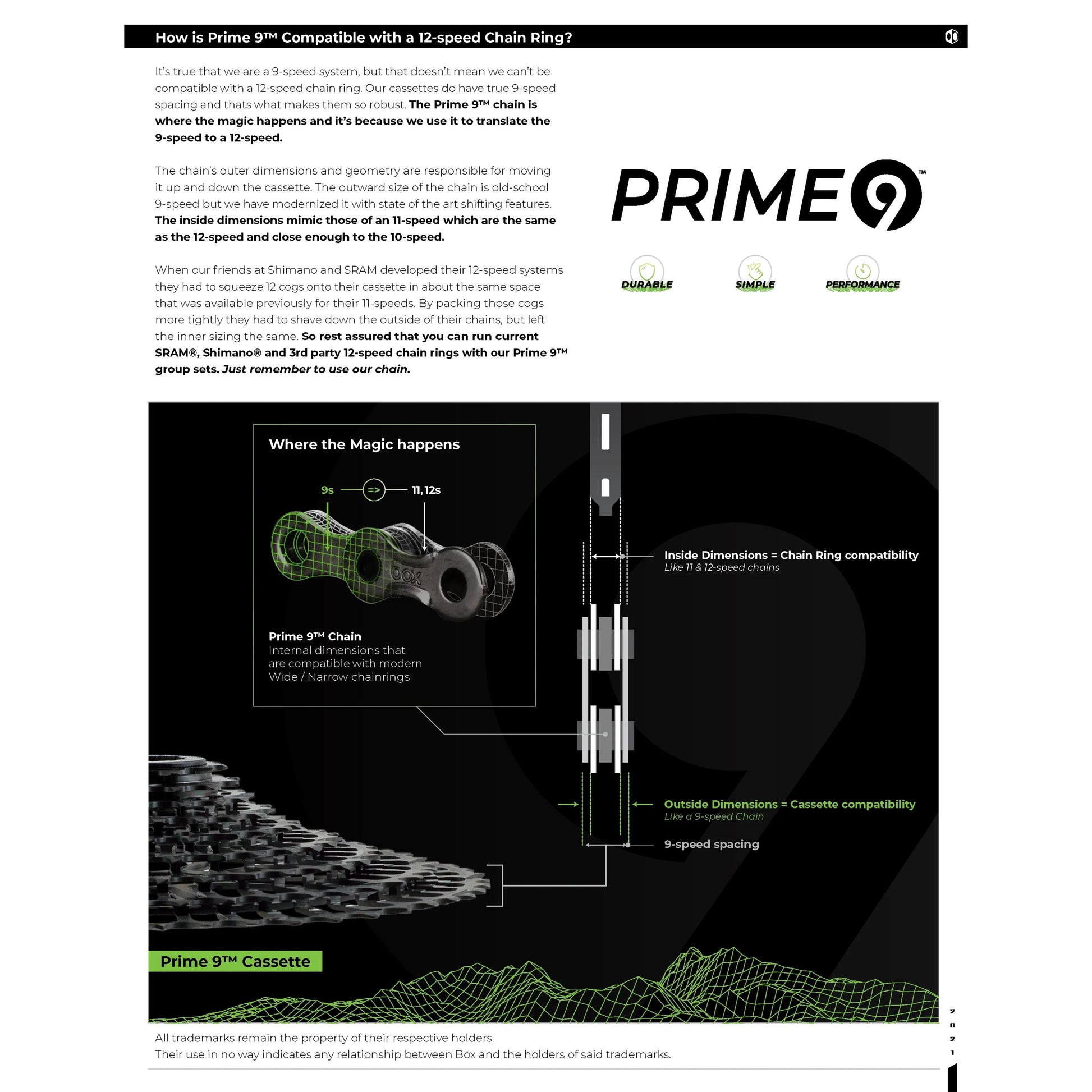 Box Two Prime 9 Chain - compatibility white paper