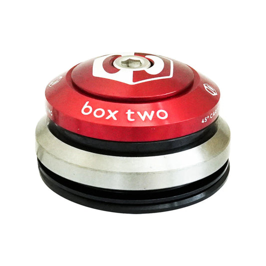 Box Two Oversized 1-1/8 - 1.5 Inch Tapered Headset - Red