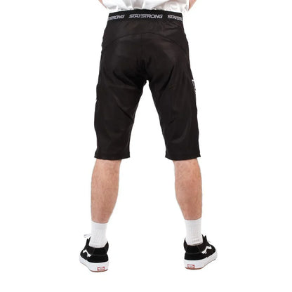 Stay Strong V3 Race Shorts - Black/White