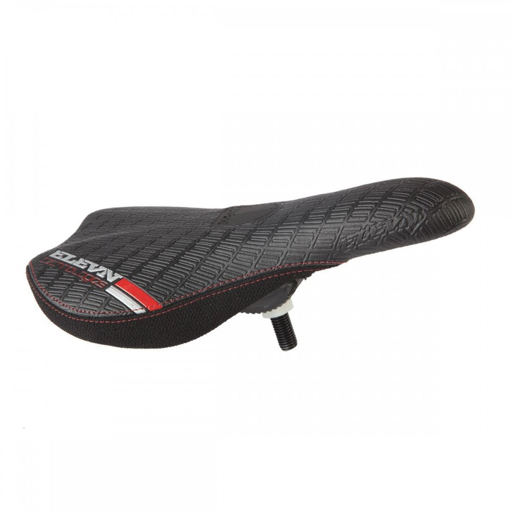 Elevn Pivotal Full Logo Embossed Seat Black Red