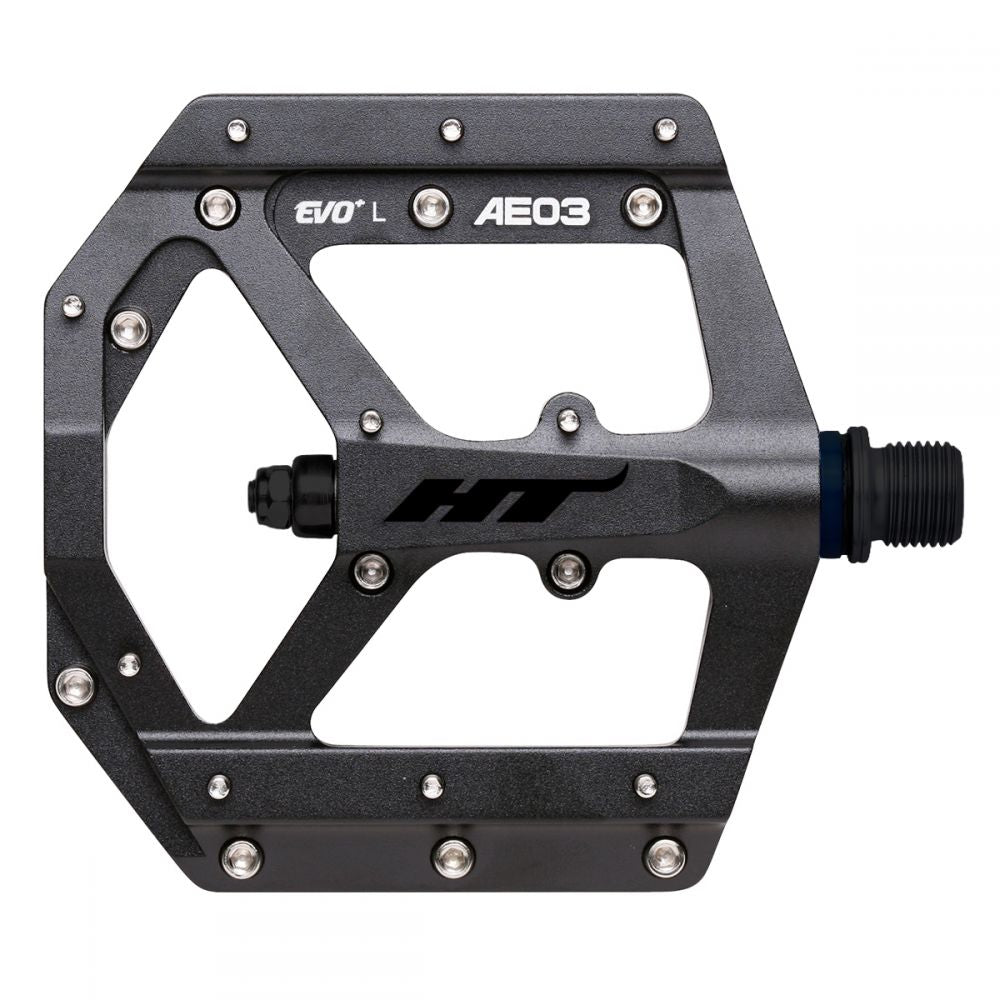 HT AE03 Platform BMX Pedals - Stealth Black