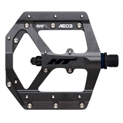 HT AE03 Platform BMX Pedals - Stealth Black