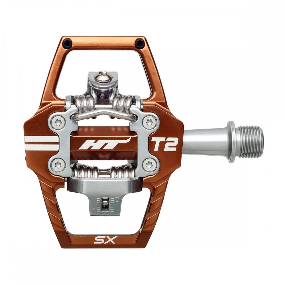 HT T2-SX BMX Race Pedals - Root Beer