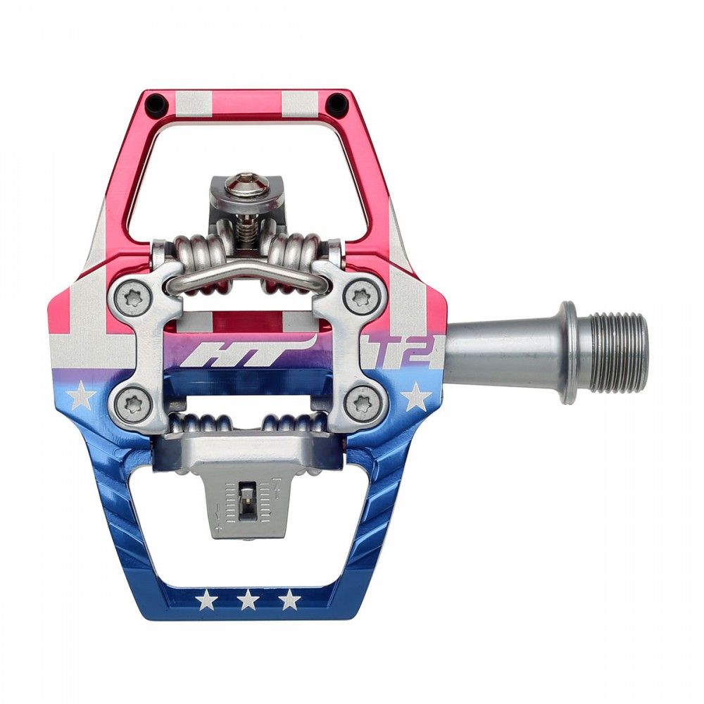 HT T2-SX BMX Race Pedals - Stars and Stripes