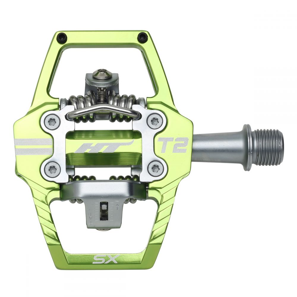 HT T2-SX BMX Race Pedals - Apple Green