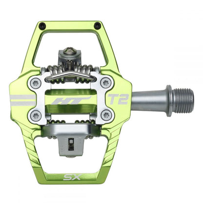 HT T2-SX BMX Race Pedals - Apple Green