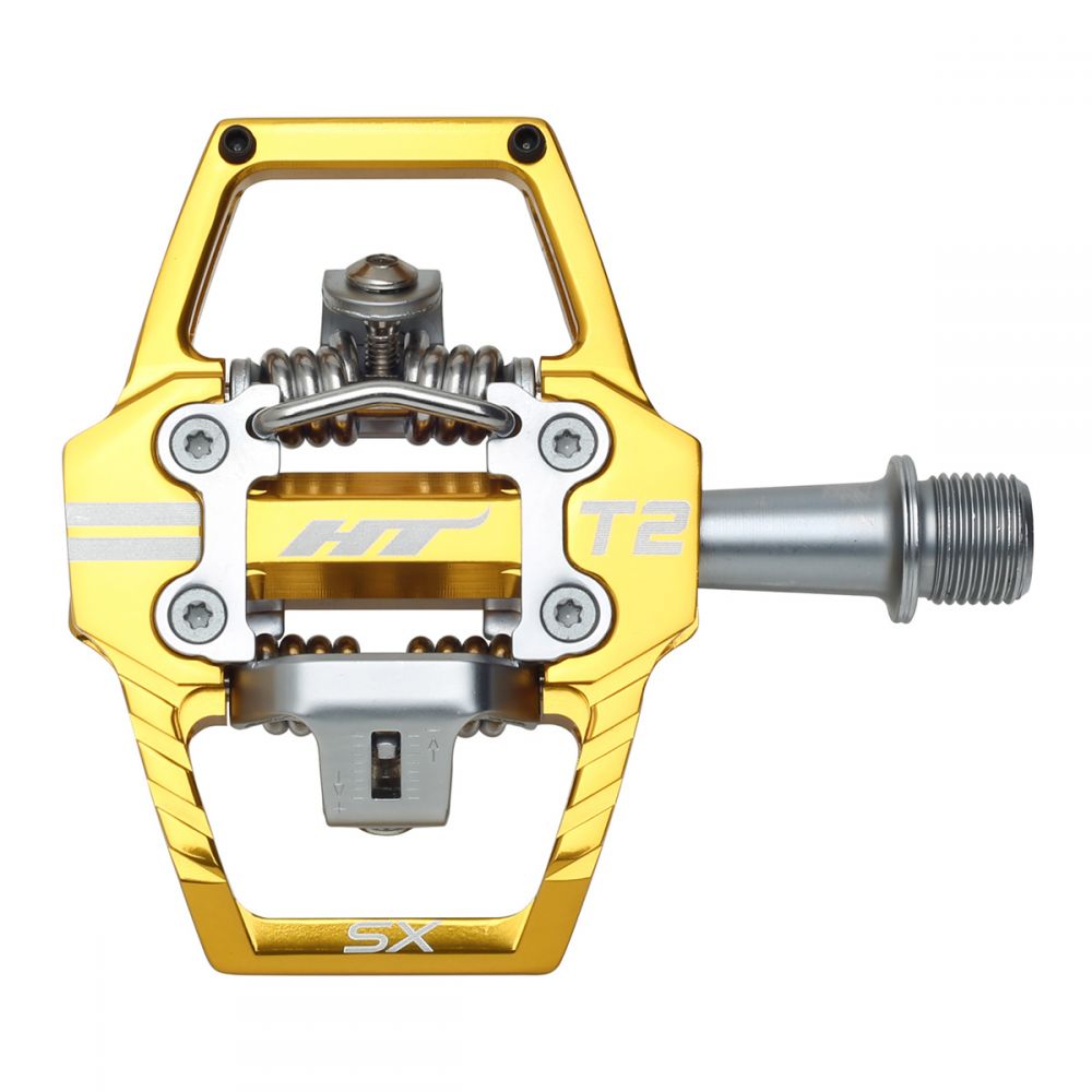 HT T2-SX BMX Race Pedals - Gold