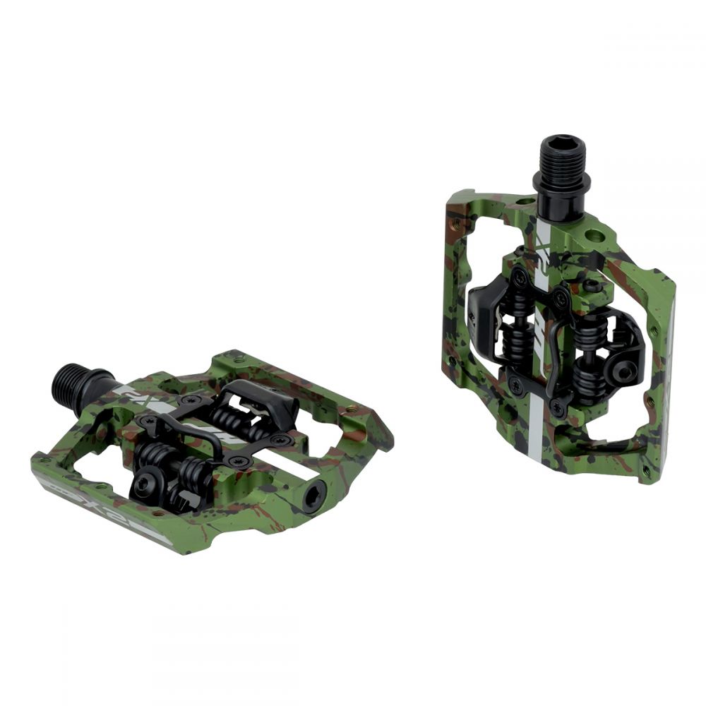 HT X2-SX BMX Race Pedals - Green Camo detail