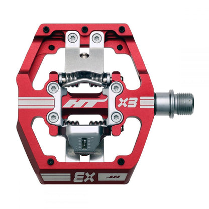 HT X3 Clipless BMX Race Pedals - Red