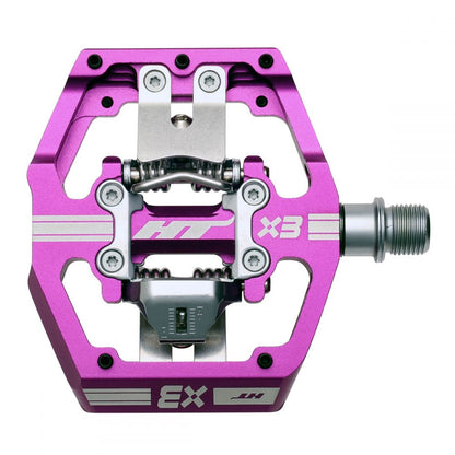 HT X3 Clipless BMX Race Pedals - Purple