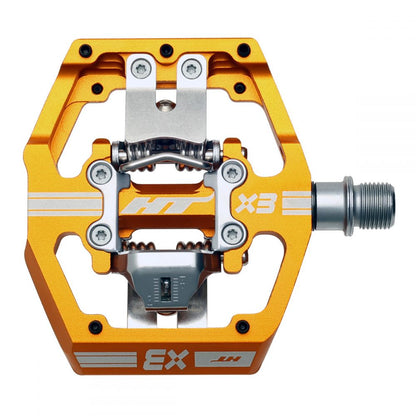 HT X3 Clipless BMX Race Pedals - Orange
