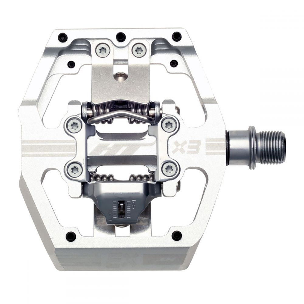 HT X3 Clipless BMX Race Pedals - Silver