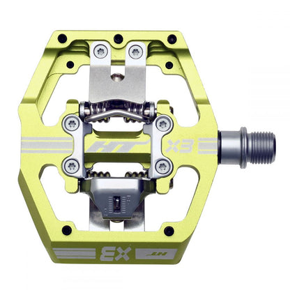 HT X3 Clipless BMX Race Pedals - Apple Green