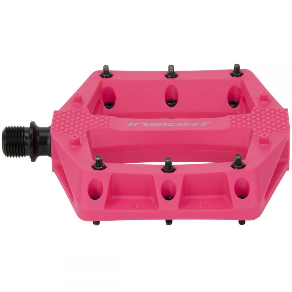 Insight DU Thermoplastic Platform BMX Pedals - Pink detail