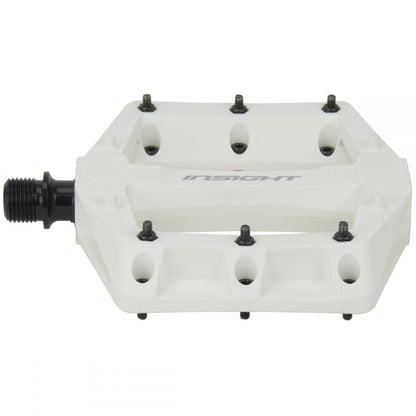 Insight DU Thermoplastic Platform BMX Pedals - White detail