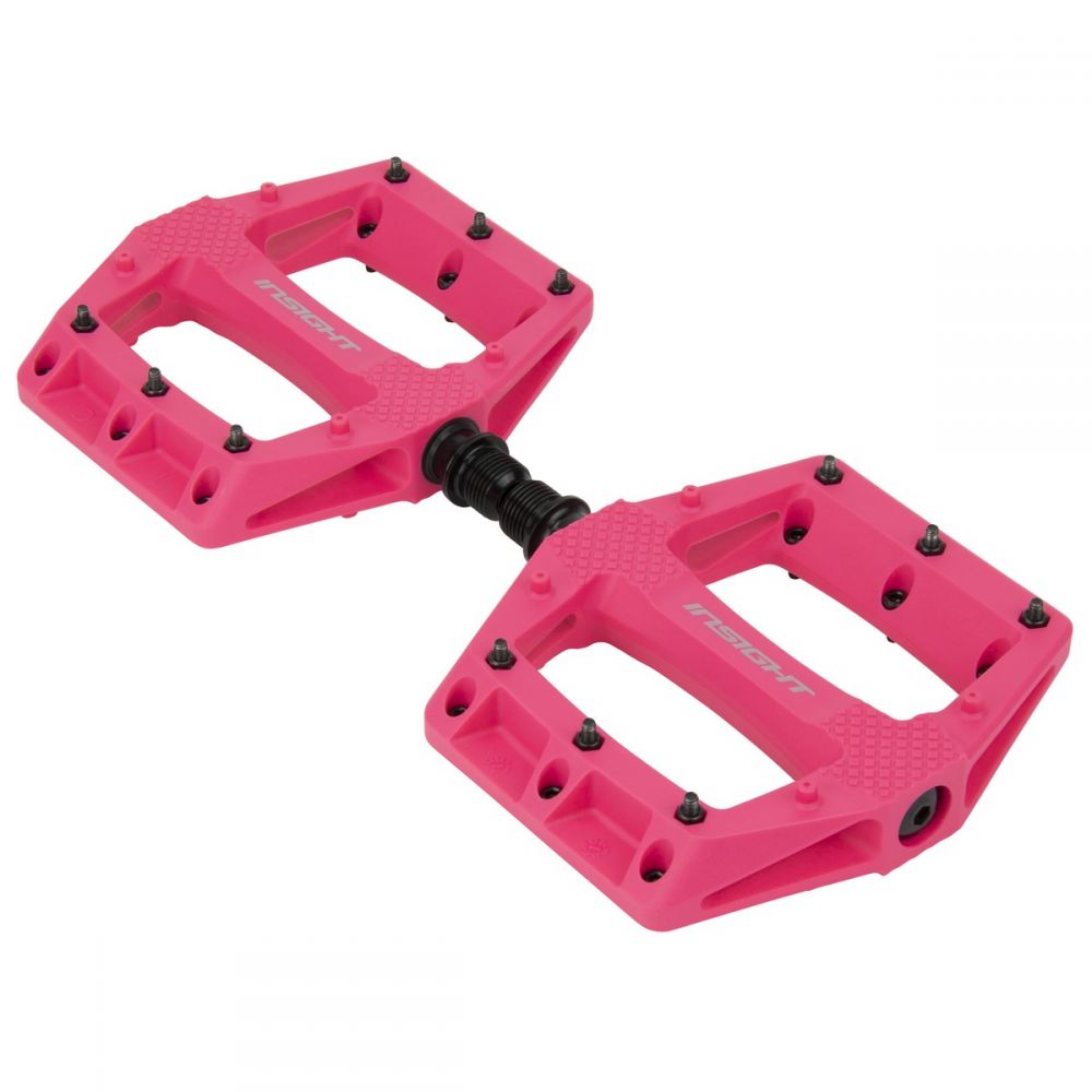 Insight DU Thermoplastic Platform BMX Pedals - Pink detail