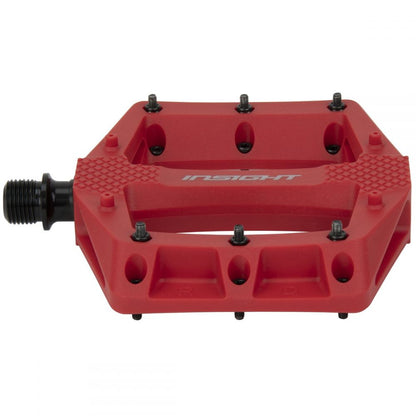 Insight DU Thermoplastic Platform BMX Pedals - Red detail