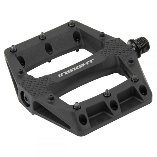 Insight DU Thermoplastic Platform BMX Pedals - Black