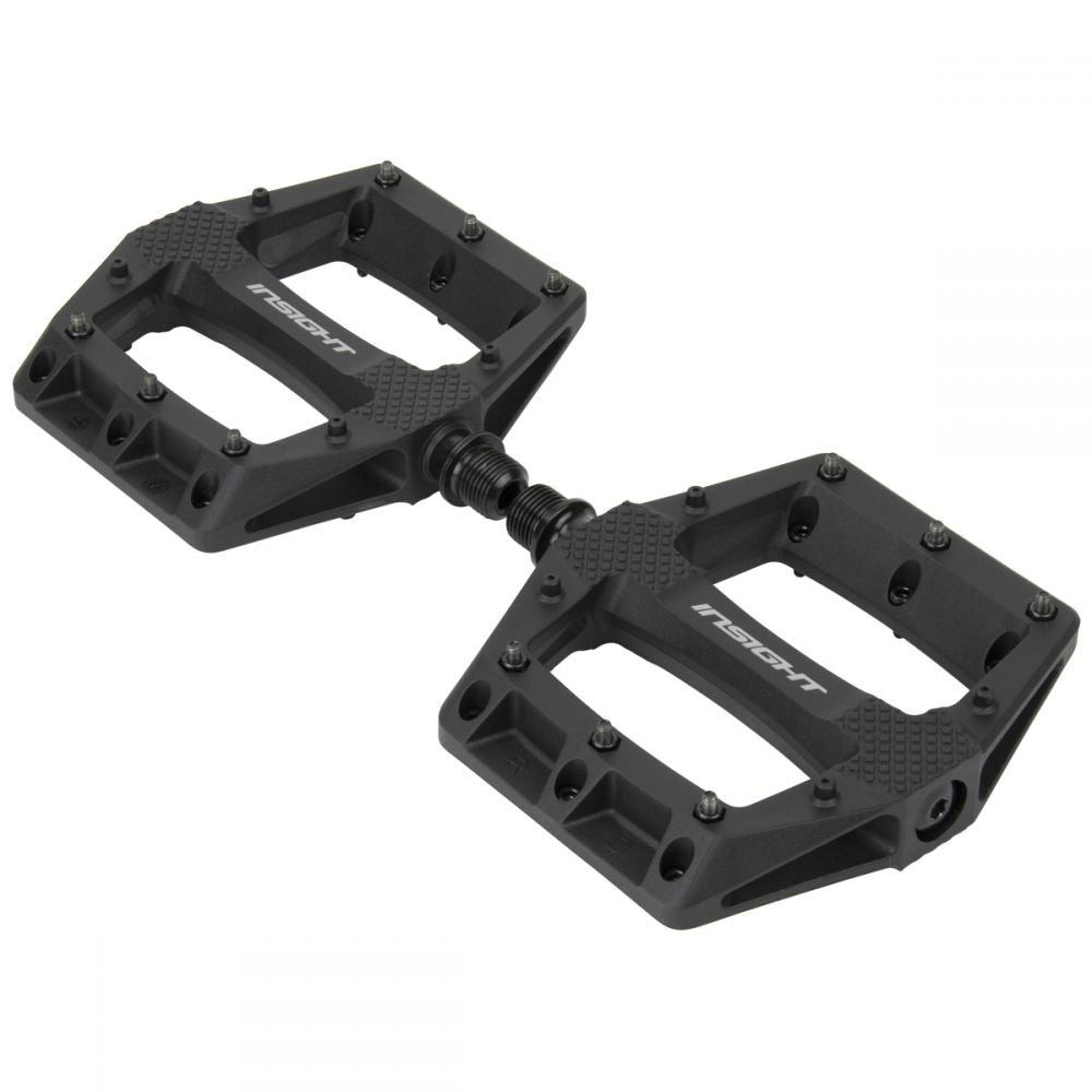 Insight DU Thermoplastic Platform BMX Pedals - Black detail