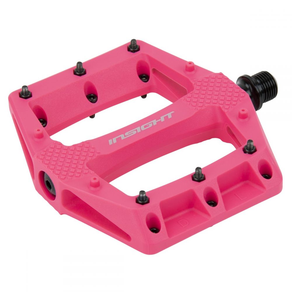 Insight DU Thermoplastic Platform BMX Pedals - Pink