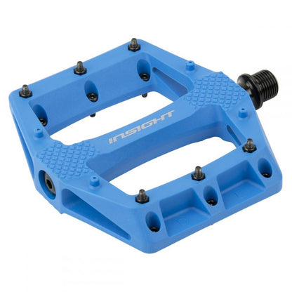 Insight DU Thermoplastic Platform BMX Pedals - Blue