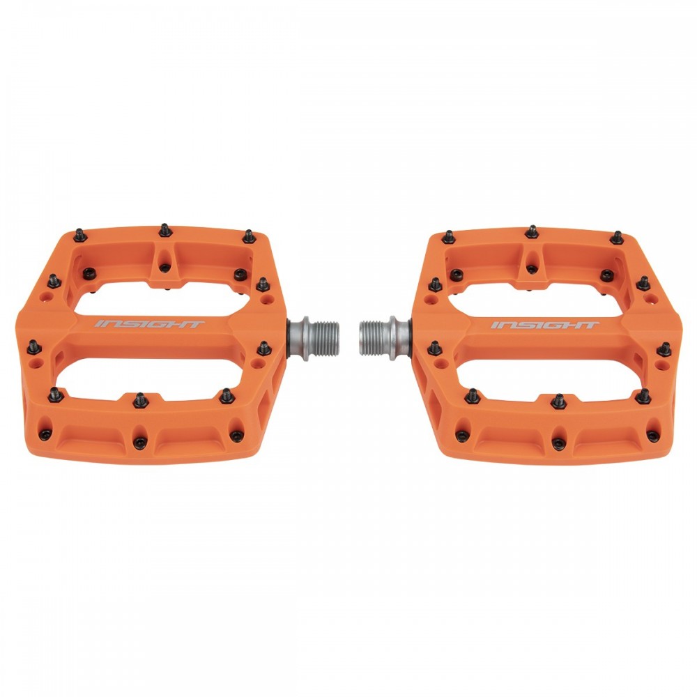 Insight Thermoplastic Pro Platform BMX Pedals - Orange detail