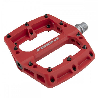 Insight Thermoplastic Pro Platform BMX Pedals - Red