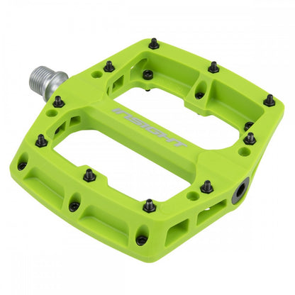 Insight Thermoplastic Pro Platform BMX Pedals - Green detail