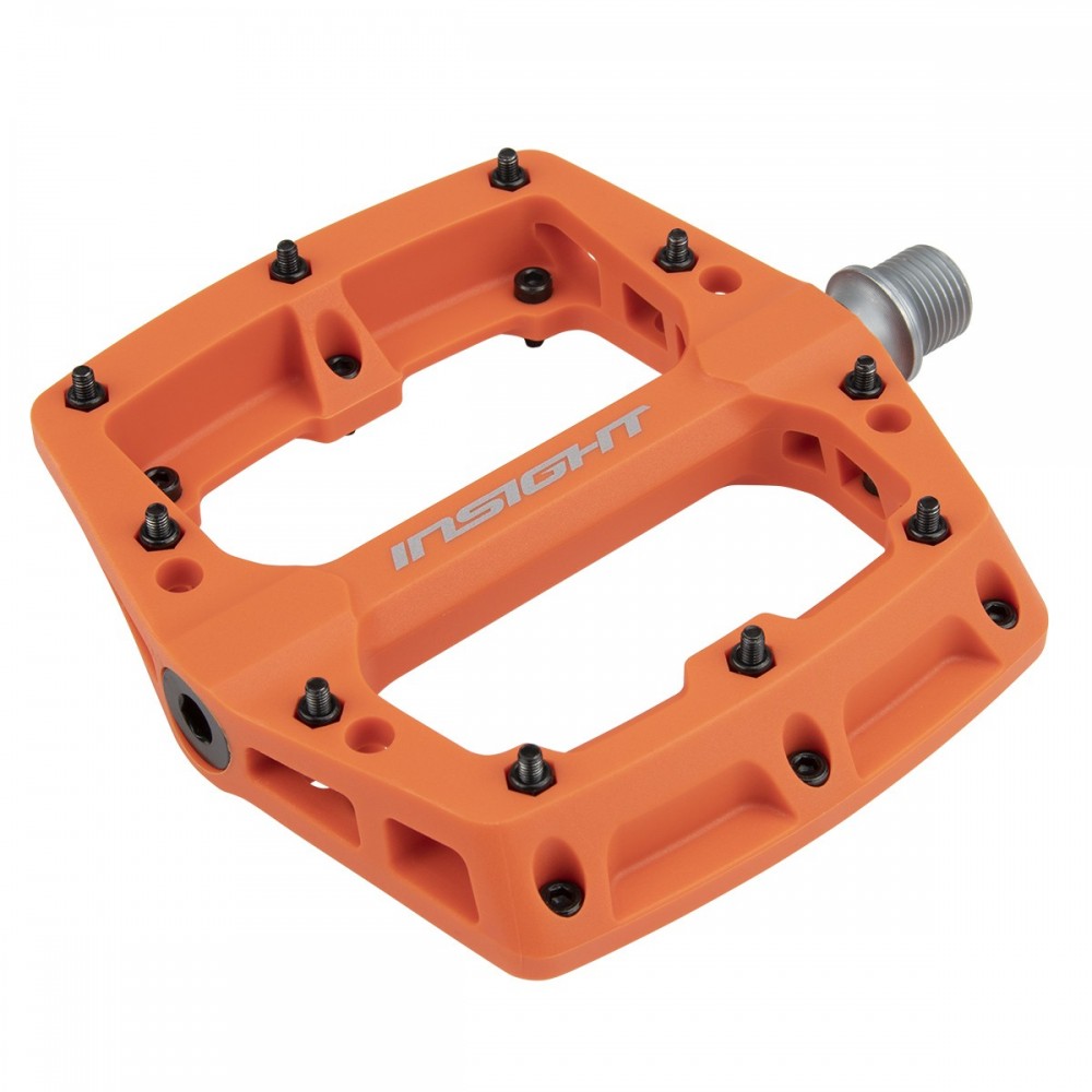 Insight Thermoplastic Pro Platform BMX Pedals - Orange