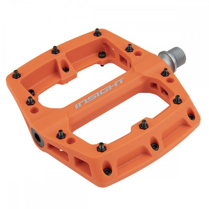 Insight Thermoplastic Pro Platform BMX Pedals - Orange