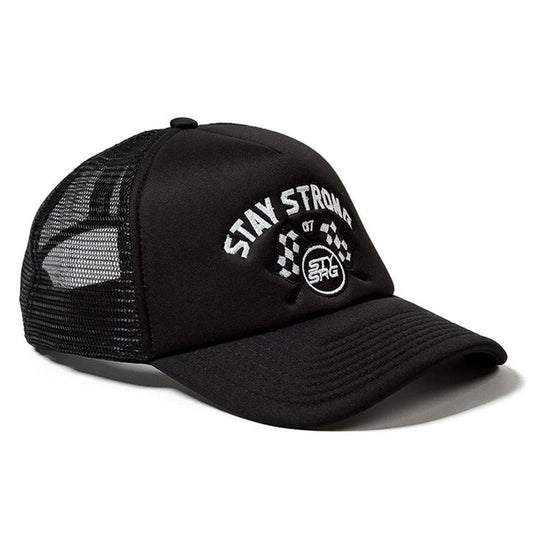 Gorra de camionero de malla Stay Strong & Style» - Negra