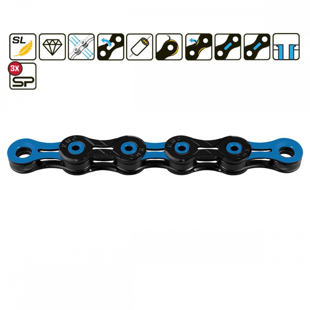 KMC DLC11 Chain Black Blue