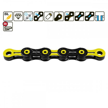 KMC DLC11 Chain Black Yellow