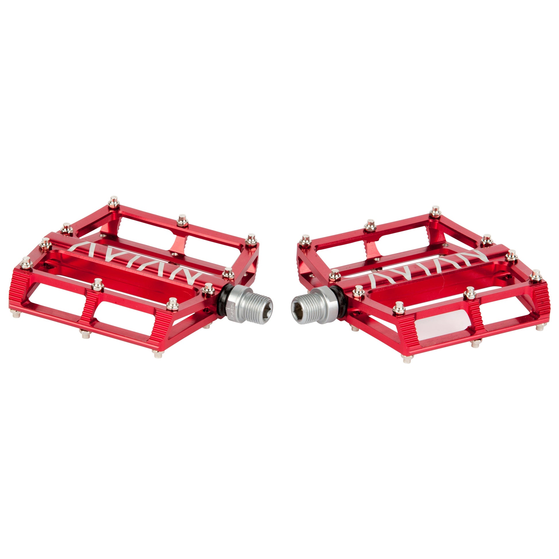 Avian Pariah Alloy BMX Platform Pedals-Red
