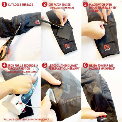 G-Form MTB Patch Kit application steps