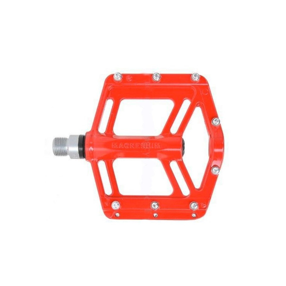 Wellgo MG-6AL Ultra-Flat Platform Pedals - Red