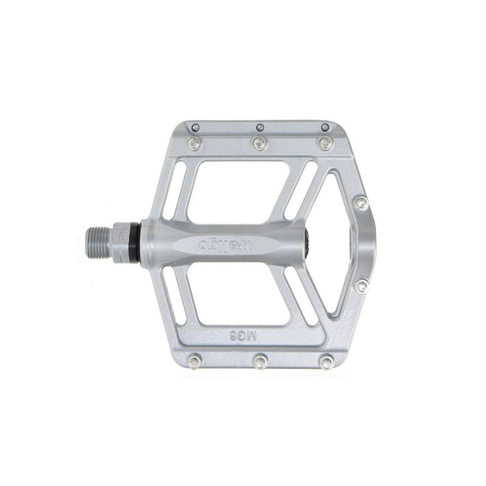 Wellgo MG-6AL Ultra-Flat Platform Pedals - Silver