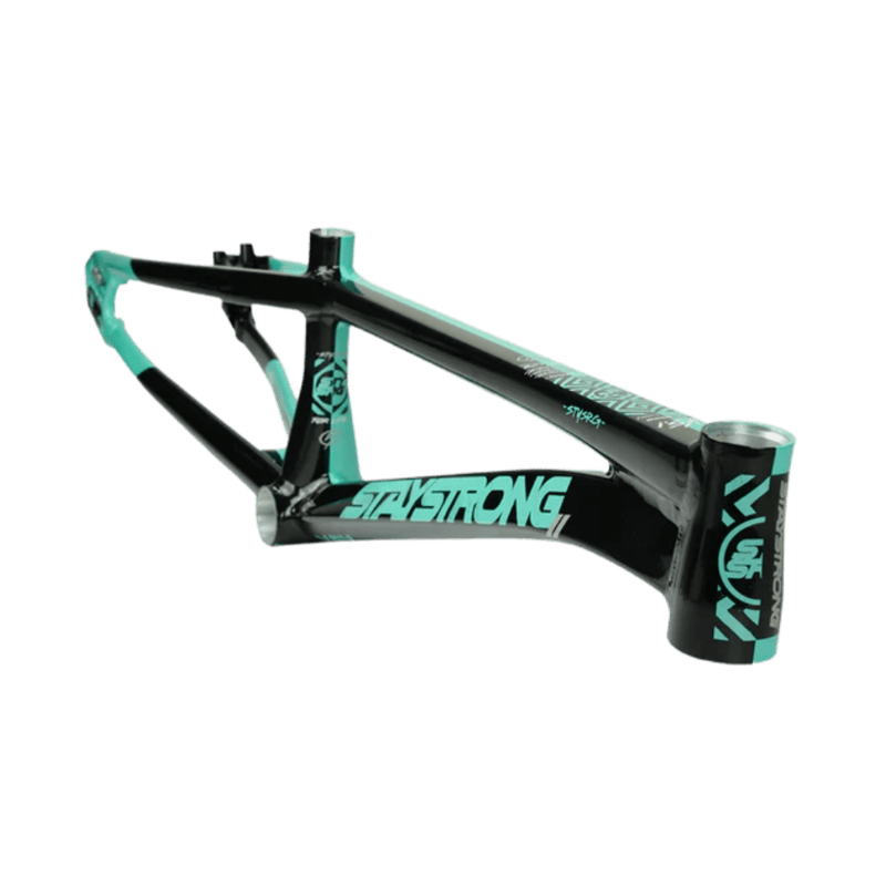 Stay Strong For Life V5.1 Disc Alloy BMX Race Frame - Tiffany/Black