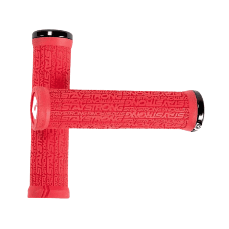 Stay Strong x ODI Reactiv V2.1 Lock-On grips - Red