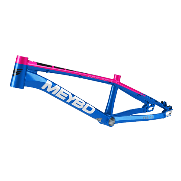 Meybo Holeshot 2025 BMX Race Frame - Blue/Pink/Black