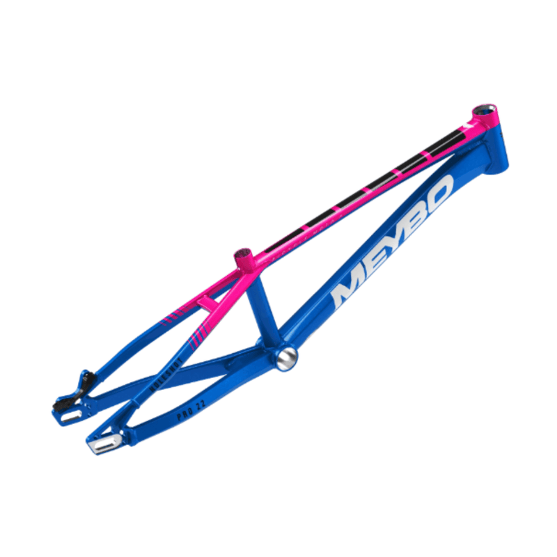 Meybo Holeshot 2025 BMX Race Frame - Blue/Pink/Black