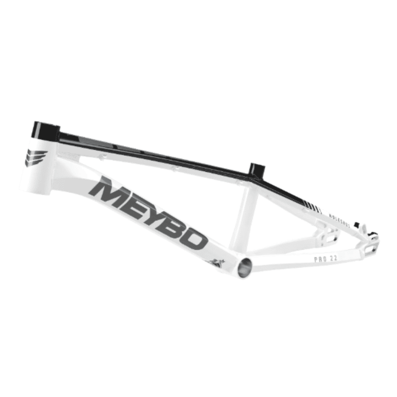Meybo Holeshot Alloy BMX Race Frame 2025-White/Black/Grey