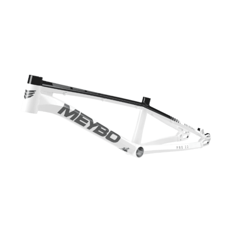 Meybo Holeshot Alloy BMX Race Frame 2025-White/Black/Grey